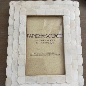 Paper Source scalloped bone picture frame